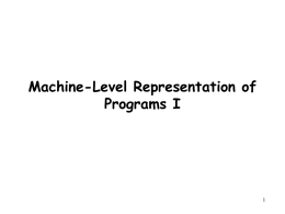 LEC8 - Introduction to Computer System