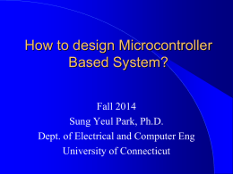 Microcontrollers and Embedded Microprocessors