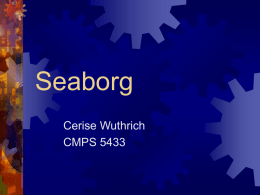 Seaborg - MSU Computer Science