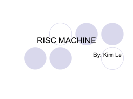 RISC Machine by Kim Le