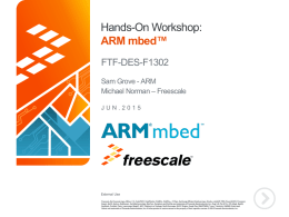 nds-On Workshop: ARM mbed*: From Rapid