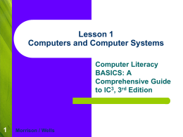 Computing Fundamentals Lesson 01x
