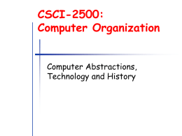 chapter 1 slides - CSCI 2500 Computer Organization (Spring 2016)
