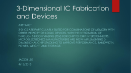 ResearchPresentations\3-D IC Fabrication and Devices