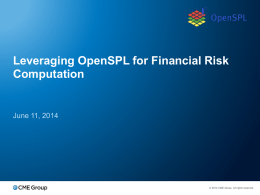 Leveraging OpenSPL for Financial Risk