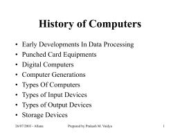 History of Computers