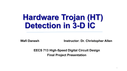 Hardware Trojan (HT) Detection in 3