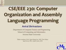 Computer Organization and Assembly Language Programming