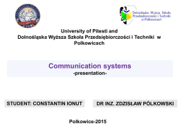 Characteristics of communication systems