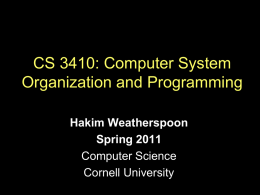 PowerPoint - Cornell Computer Science