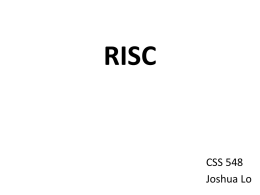RISC Processor Architecture