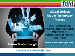 Surface Mount Technology Market: Segmentation