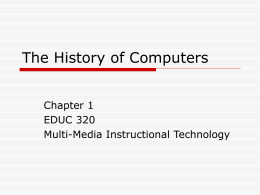 The History of Computers