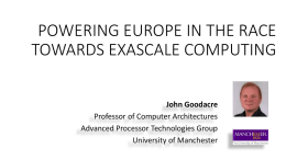 powering europe in the race towards exascale computing