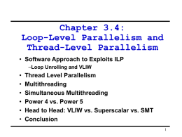 Loop-Level Parallelism and Thread