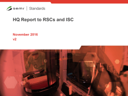 HQ Report to RSCs Nov 2016 v2x