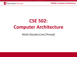 Computer Architecture What is it, and how is it related to Computer