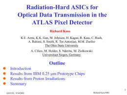Rad-Hard ASICs for Optical Data Transmission in the