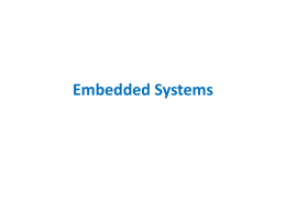 Characteristics of Embedded Systems