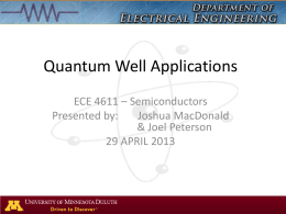 Presentations\Quantum Well Applications