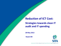 ICT Costing and Reduction Presentation_v2x