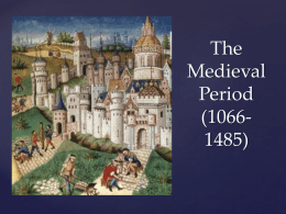 Medieval Period Notes - Crestwood Local Schools