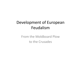 Origin of European Feudalism