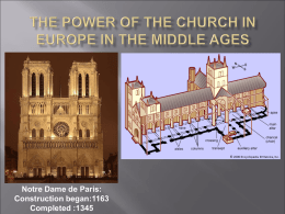 Chapter 13 - The Rise of the Middle Ages Section 3: The Church