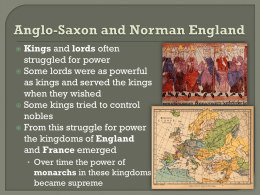 Anglo-Saxon and Norman England