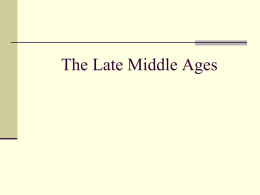 The late middleages 2
