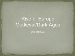 Rise of Europe Middle Ages PowerPoint