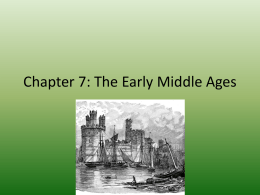 Chapter 13: The Early Middle Ages