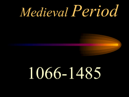 Medieval Period - Warren County Public Schools