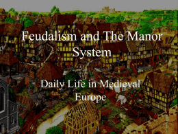Feudalism and The Manor System - Options