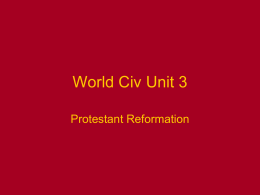 Protestant Reformation Slides
