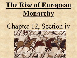 Ch.12iv rise of the European monarchy