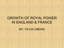 growth of royal power in england & france
