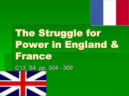 The Struggle for Power in England & France