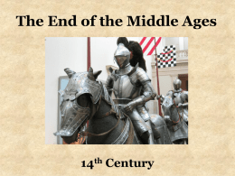 22 End of the middle ages