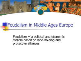 MY Feudalism in Europe