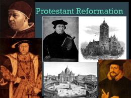 The Protestant Reformation Student Copyx