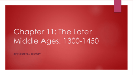 Ch 11 PowerPoint-Later Middle Ages