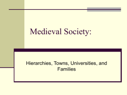Medieval Society: