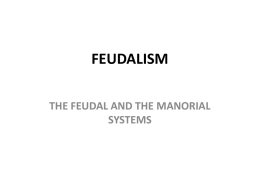 feudalism - World History