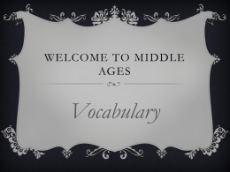 Middle Ages - SFP Online!