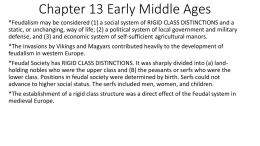 Chapter 13 Early Middle Ages