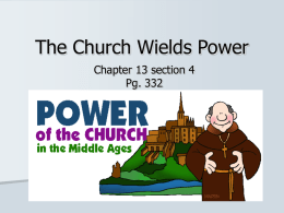 13.4 The Church Wields Power - mrs