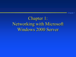 A Guide to Windows 2000 Server