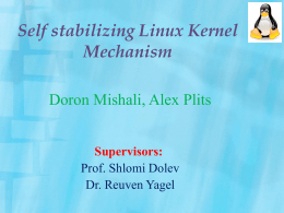 Self stabilizing Linux Kernel Mechanism