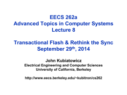 Introduction - EECS at UC Berkeley - University of California, Berkeley